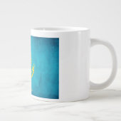 カザフスタン国旗のマグカップ ジャンボコーヒーマグカップ (右)