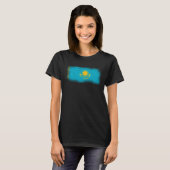 カザフスタン国旗カザフスタン Tシャツ (正面フル)