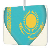 カザフスタン国旗 カーエアーフレッシュナー (左)