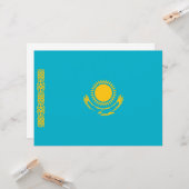 カザフスタン国旗 カード (正面/裏面インサイチュ)