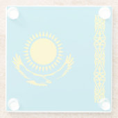 カザフスタン国旗 ガラスコースター (裏面)