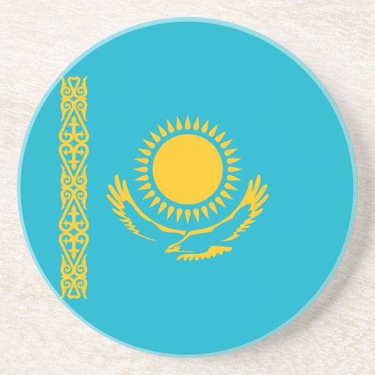 カザフスタン国旗 コースター (正面)