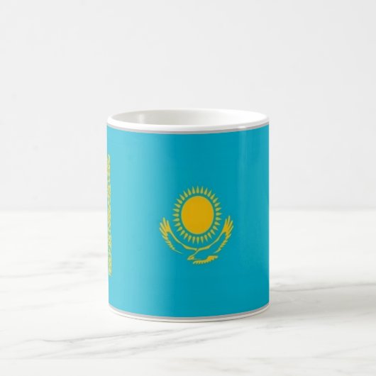 カザフスタン国旗 –  コーヒーマグカップ (中央)