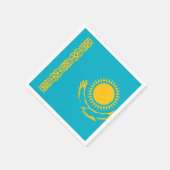 カザフスタン国旗 スタンダードカクテルナプキン (角)