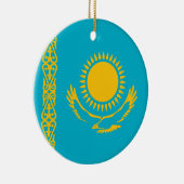 カザフスタン国旗 セラミックオーナメント (右)