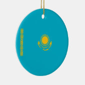 カザフスタン国旗 セラミックオーナメント (右)
