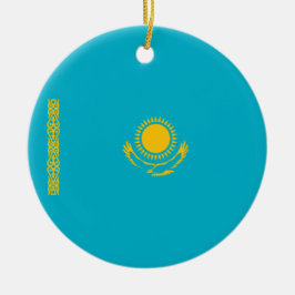 カザフスタン国旗 セラミックオーナメント