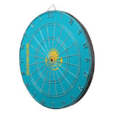 カザフスタン国旗 ダーツボード (正面右)