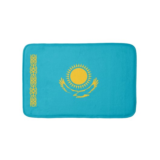 カザフスタン国旗 バスマット (正面)