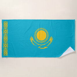 カザフスタン国旗 ビーチタオル