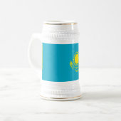 カザフスタン国旗 ビールジョッキ (正面左)