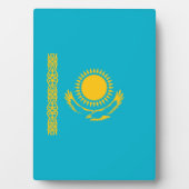 カザフスタン国旗 フォトプラーク (正面)