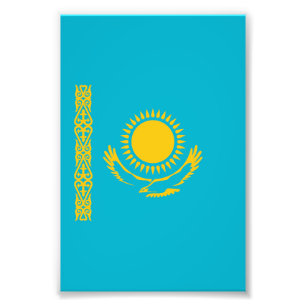 カザフスタン国旗 フォトプリント