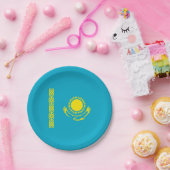 カザフスタン国旗 ペーパープレート (パーティー)