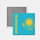 カザフスタン国旗 マグネット (正面/裏面)