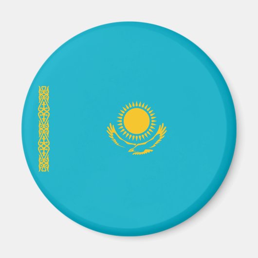 カザフスタン国旗 マグネット (正面)