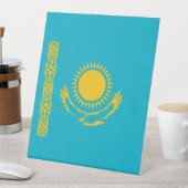 カザフスタン国旗 台座サイン (インサイチュ)