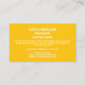 カザフスタン国旗・国章 名刺 (裏面)