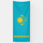 カザフスタン国旗 横断幕 (縦)