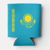 カザフスタン国旗 缶クーラー (正面)