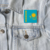 カザフスタン国旗 缶バッジ (インサイチュ)