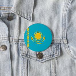 カザフスタン国旗 缶バッジ