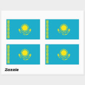 カザフスタン国旗 長方形シール (シート)