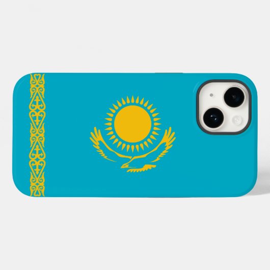 カザフスタン国旗 Case-Mate iPhoneケース (裏面 (横))