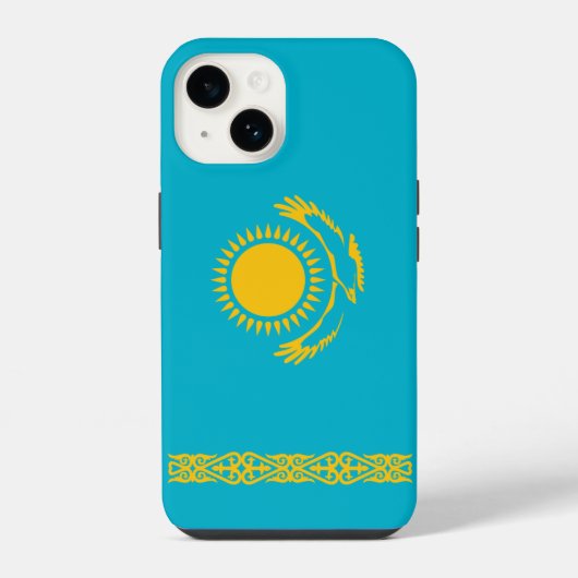 カザフスタン国旗 iPhoneケース (裏面)