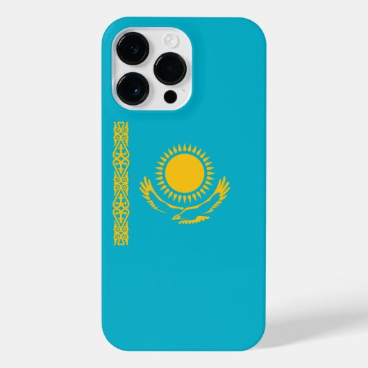 カザフスタン国旗 iPhoneケース (裏面)