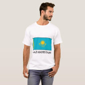 カザフスタン国旗 Tシャツ (正面フル)