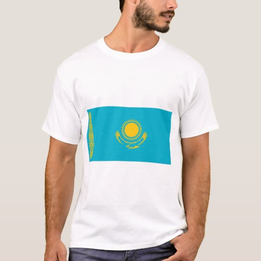 カザフスタン国旗 Tシャツ (正面)