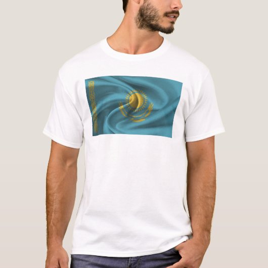 カザフスタン国旗 Tシャツ (正面)