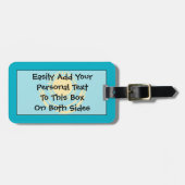 カザフスタン簡単IDパーソナル国旗 ラゲッジタグ (正面横)