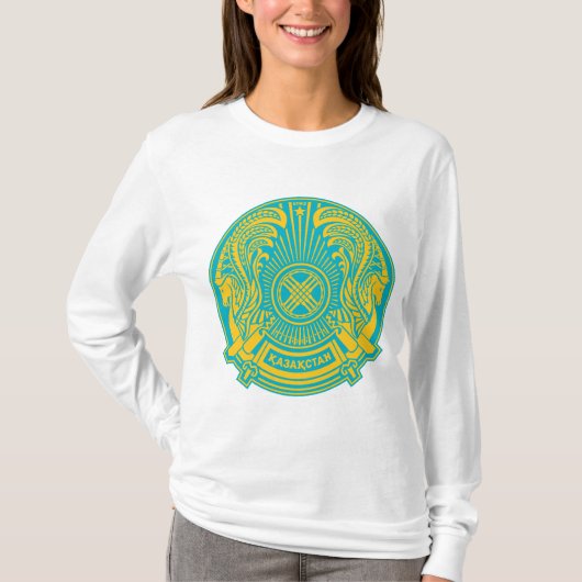 カザフスタン腕章Tシャツ Tシャツ (正面)