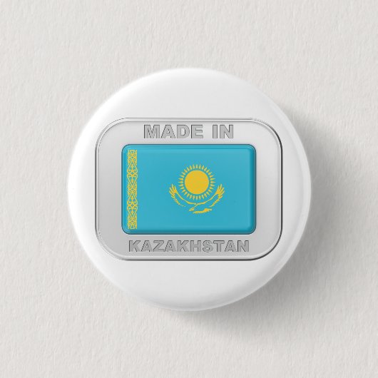 カザフスタン製 缶バッジ (正面)