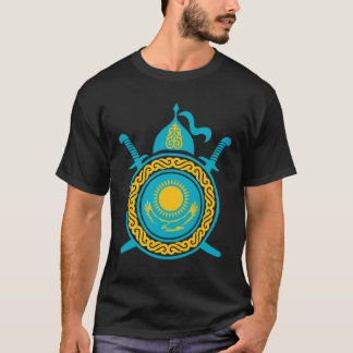 カザフスタン、カザフスタン国旗、カザフスタン国旗。 Tシャツ