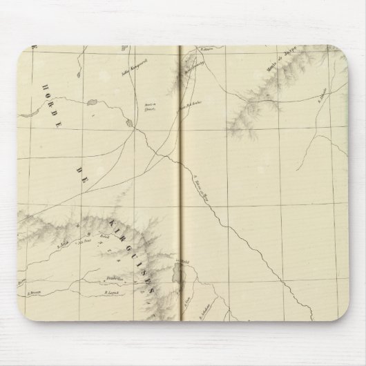 カザフスタン、キルギスタン マウスパッド (正面)