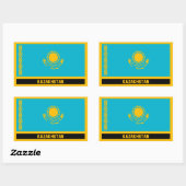 カザフスタン 長方形シール (シート)