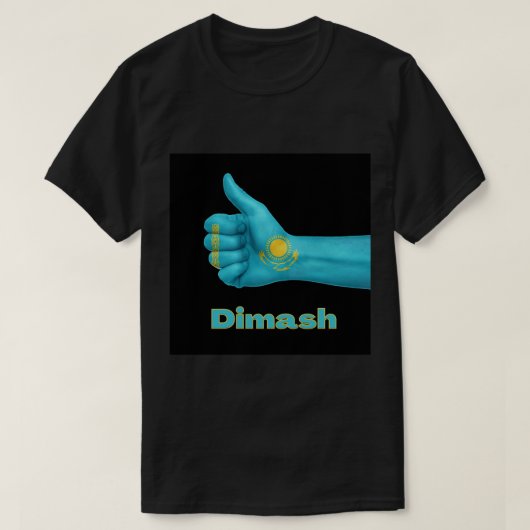 カザフスタンDIMASHクダイバーゲン世界大歌唱 Tシャツ (デザイン正面)