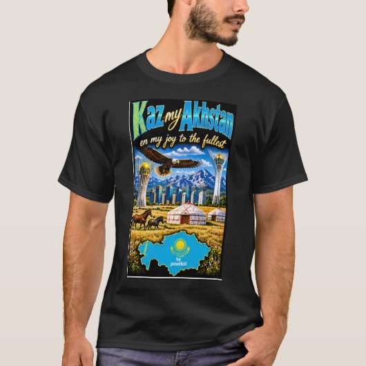 カザフスタンTシャツ Tシャツ (正面)