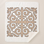 カザフ語オーナメントパターン シェルパブランケット (正面)