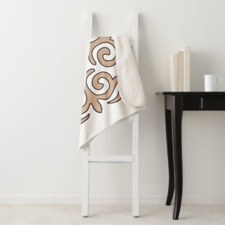 カザフ語オーナメントパターン シェルパブランケット