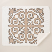 カザフ語オーナメントパターン シェルパブランケット (正面(横))