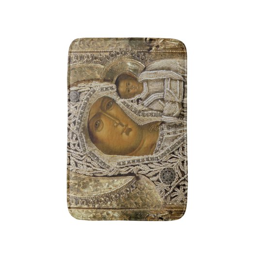 カザンのヴァージンを示すアイコン バスマット (正面縦)