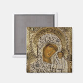 カザンのヴァージンを示すアイコン マグネット (正面/裏面)