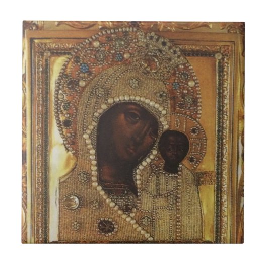 カザンの婦人 タイル (正面)