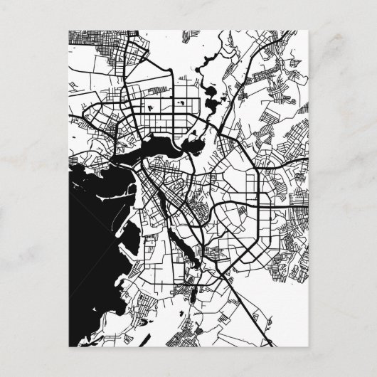 カザン ロシア 都市地図 ポストカード (正面)