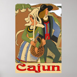 カシが付いているケージャンのカップル ポスター
