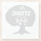 カシとして強いがあって下さい ガラスコースター (裏面)